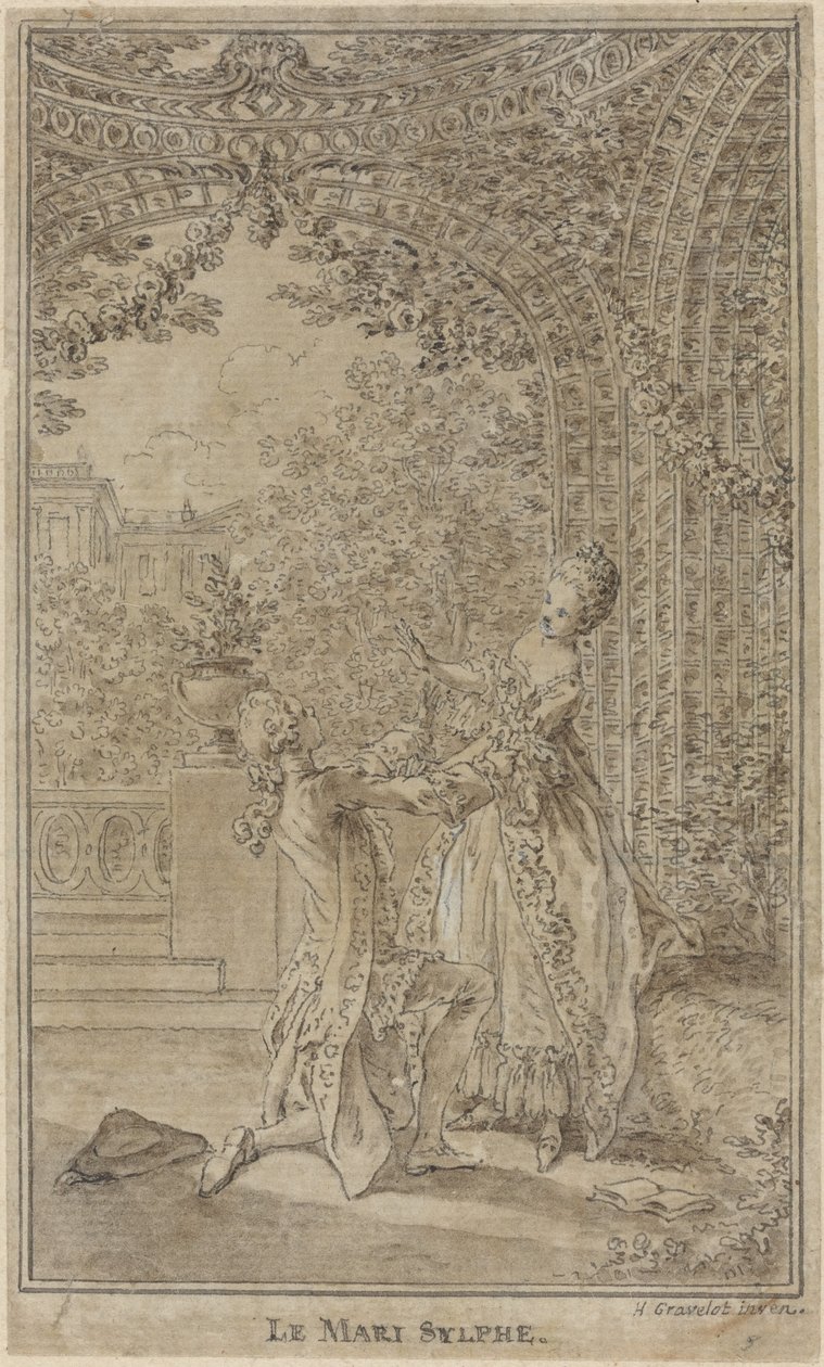 The Sylph Husband by Hubert Francois Gravelot