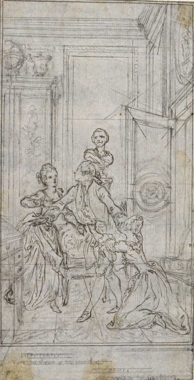 Study for Vignette-Frontispiece in Charles-Simon Favart