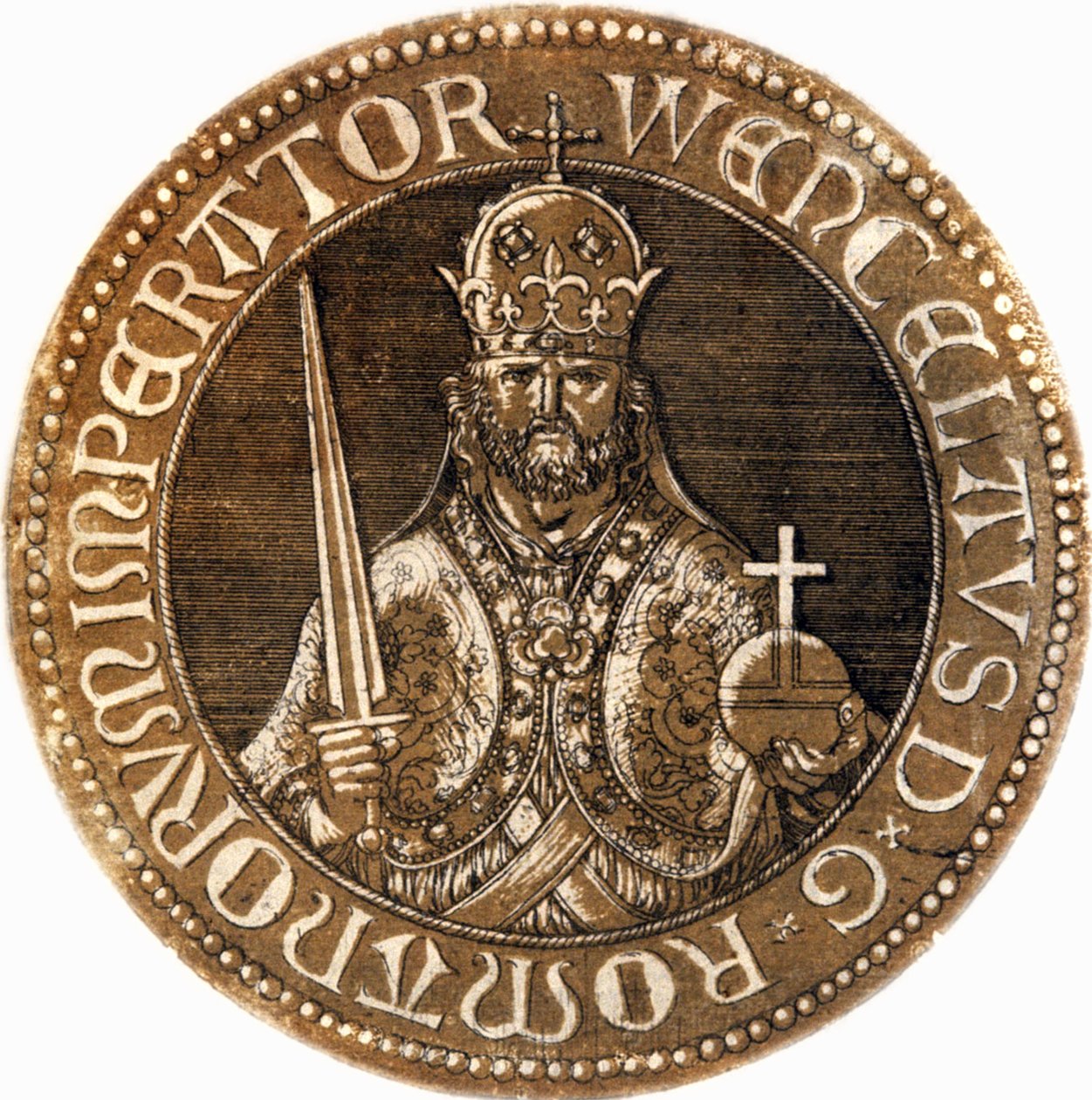Saint Venceslav I of Bohemia by Hubert Goltzius