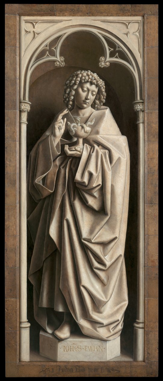St. John the Evangelist, from the exterior of the right wing of The Ghent Altarpiece by Hubert & Jan van (1390 1441) Eyck