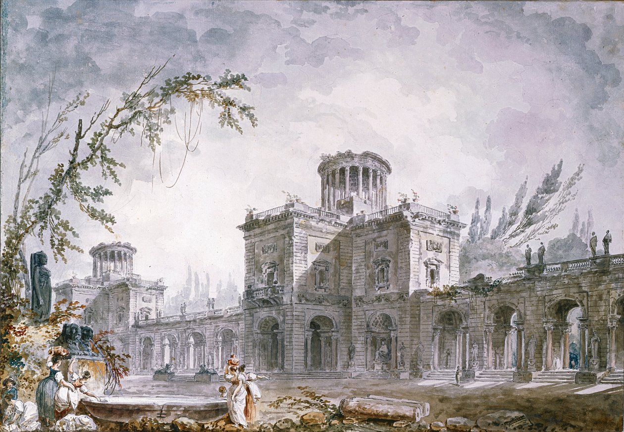 Architectural Fantasy, 1760 by Hubert Robert