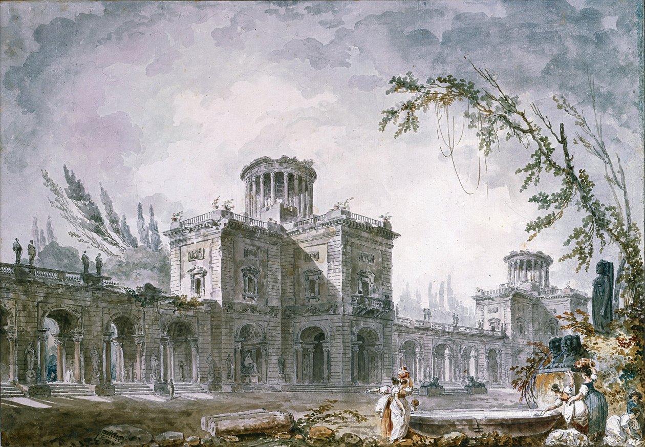 Architectural Fantasy, 1760 by Hubert Robert