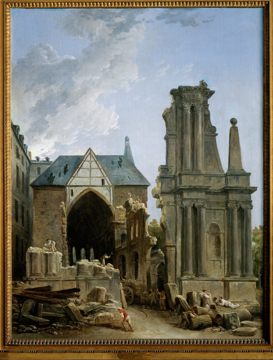 The Demolition of the Church of the Feuillants by Hubert Robert