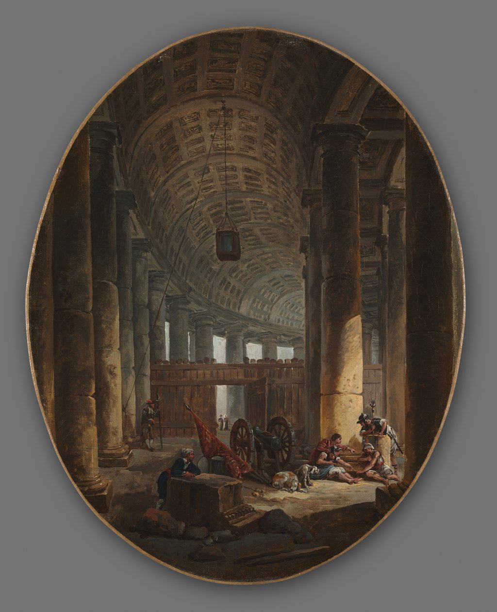 Pair of Paintings: The Colonnade of St. Peter