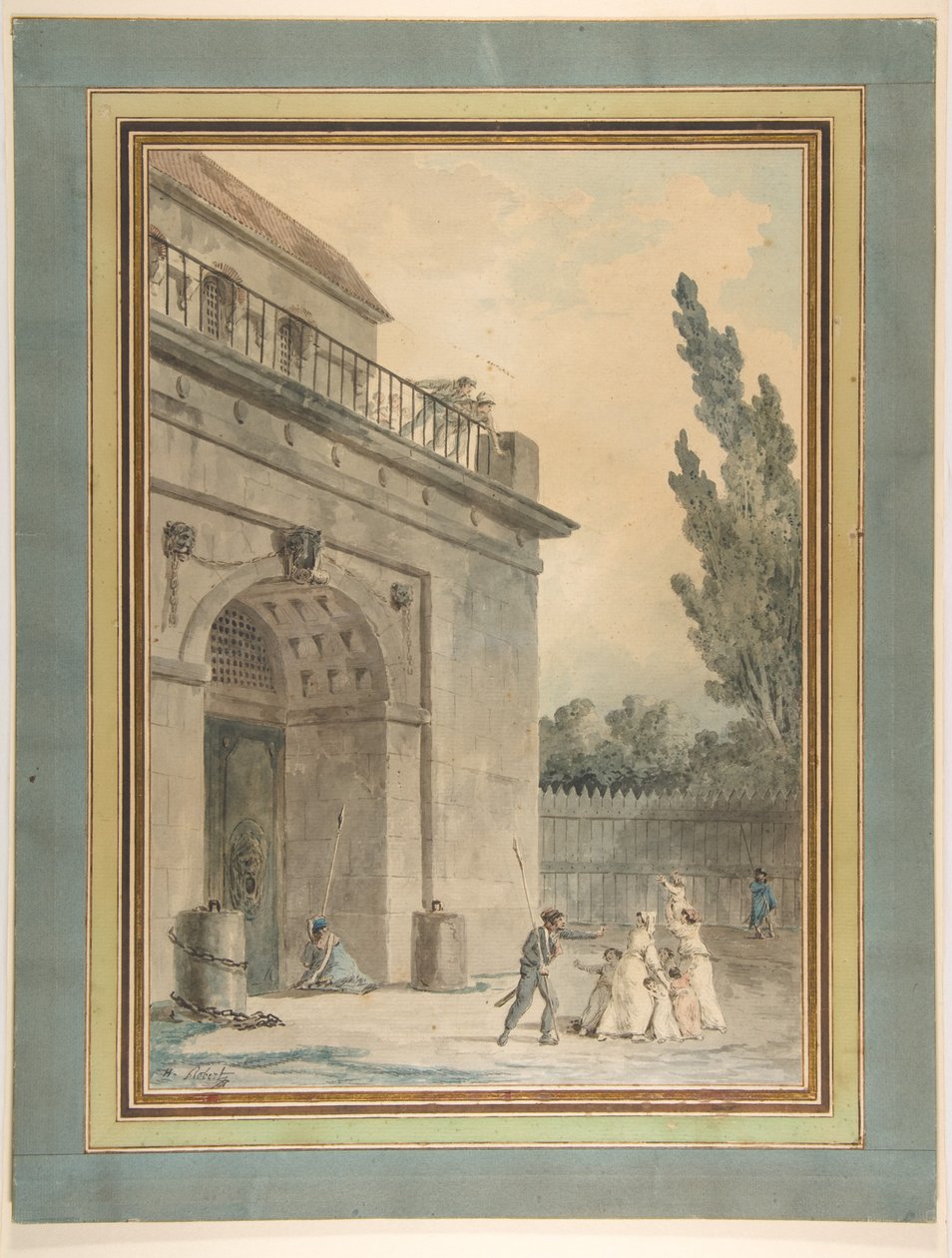 Visitors Leaving a Prison by Hubert Robert