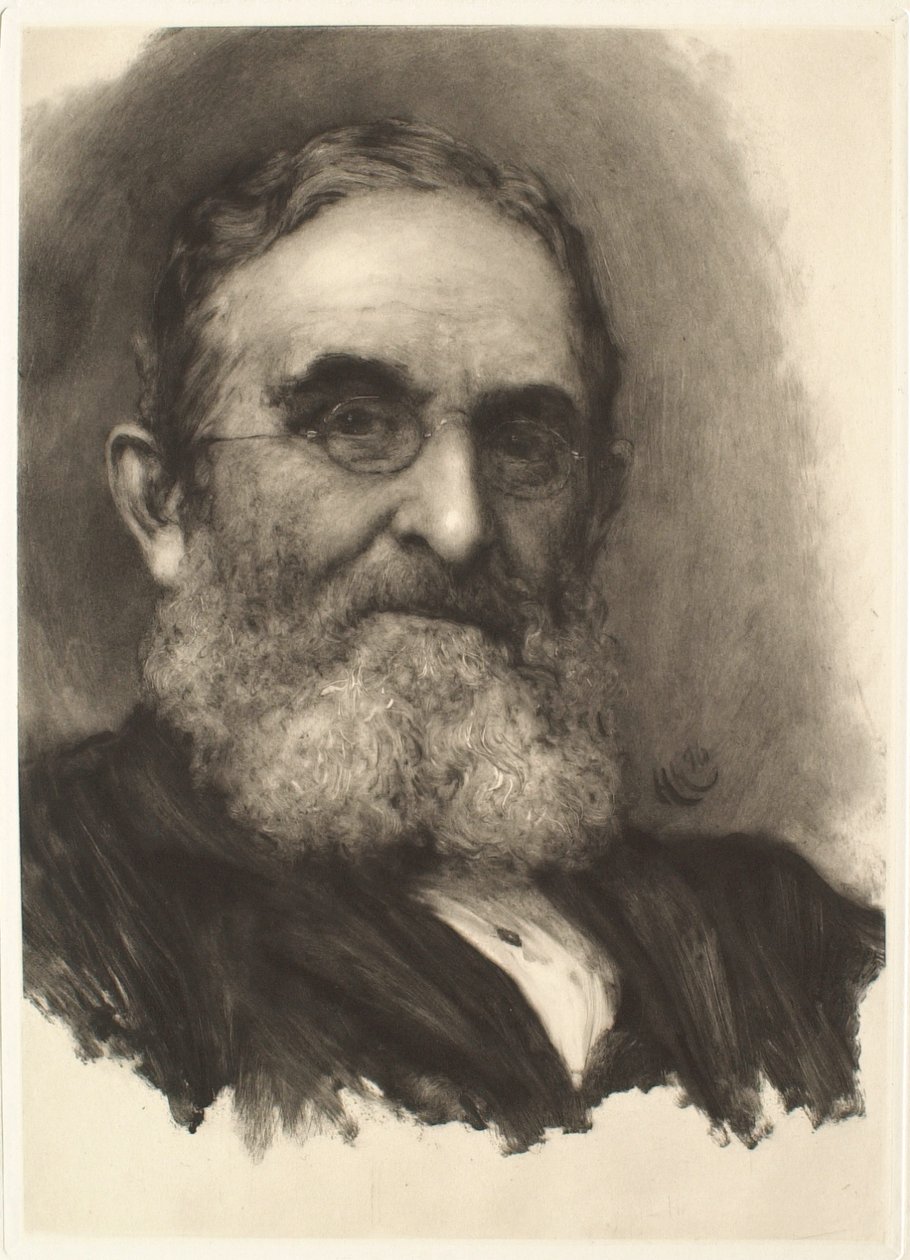 Portrait of a Bearded Man with Glasses by Hubert von Herkomer