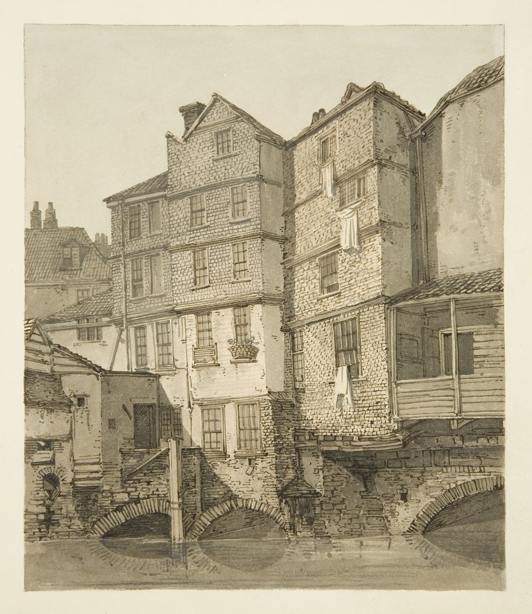 The Frome, Looking Upstream Towards Christmas Bridge, 1823 by Hugh ONeill
