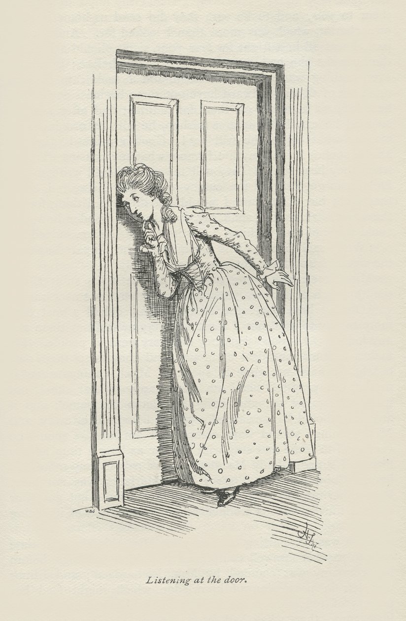 Listening at the Door by Hugh Thomson