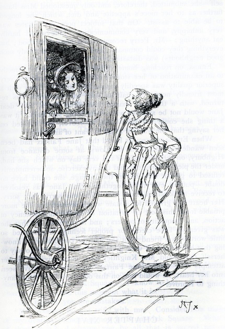 Miss Bates and Emma by Hugh Thomson