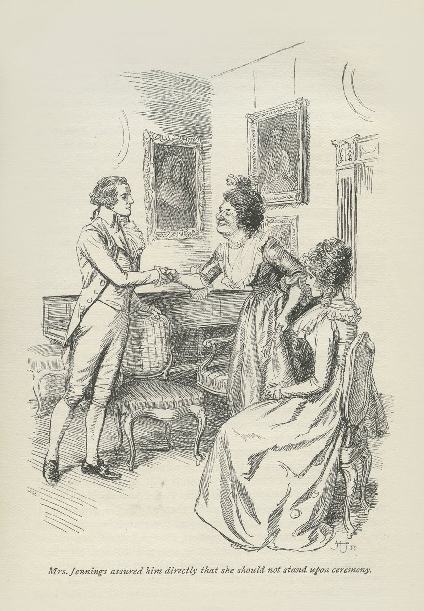 Mrs Jennings Assured Him Directly That She Should Not Stand Upon Ceremony by Hugh Thomson