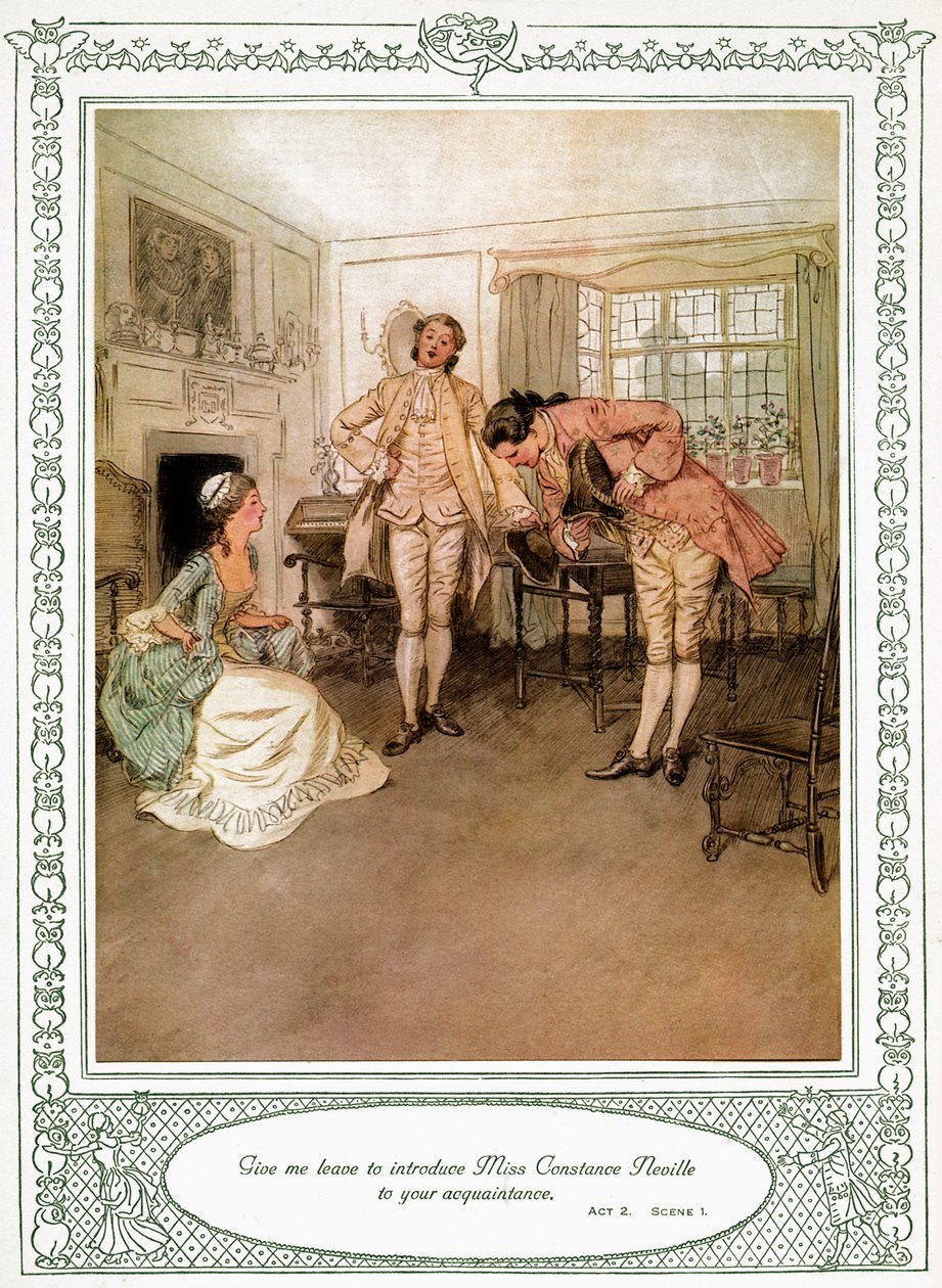 She Stoops to Conquer by Hugh Thomson