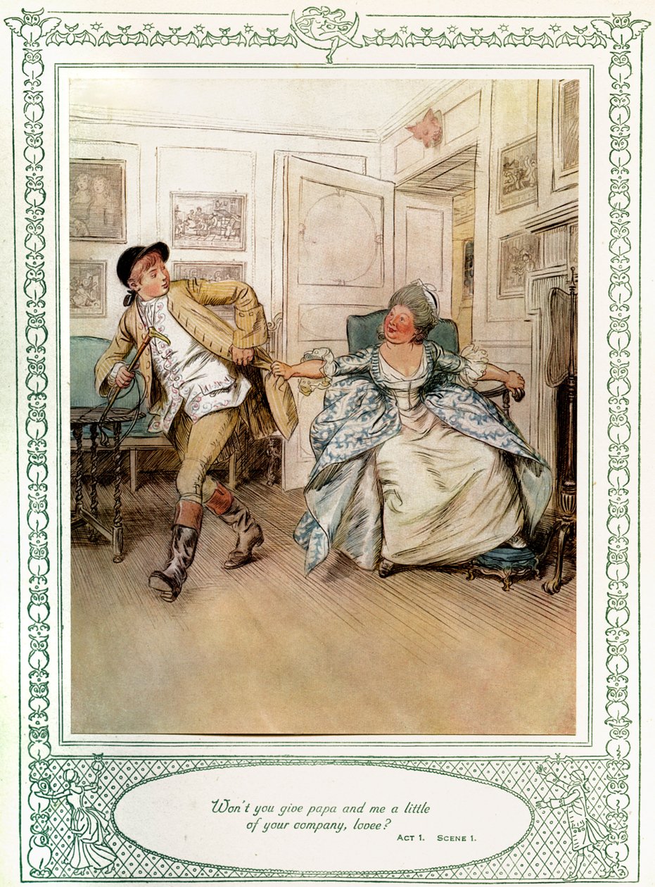 She Stoops to Conquer by Hugh Thomson