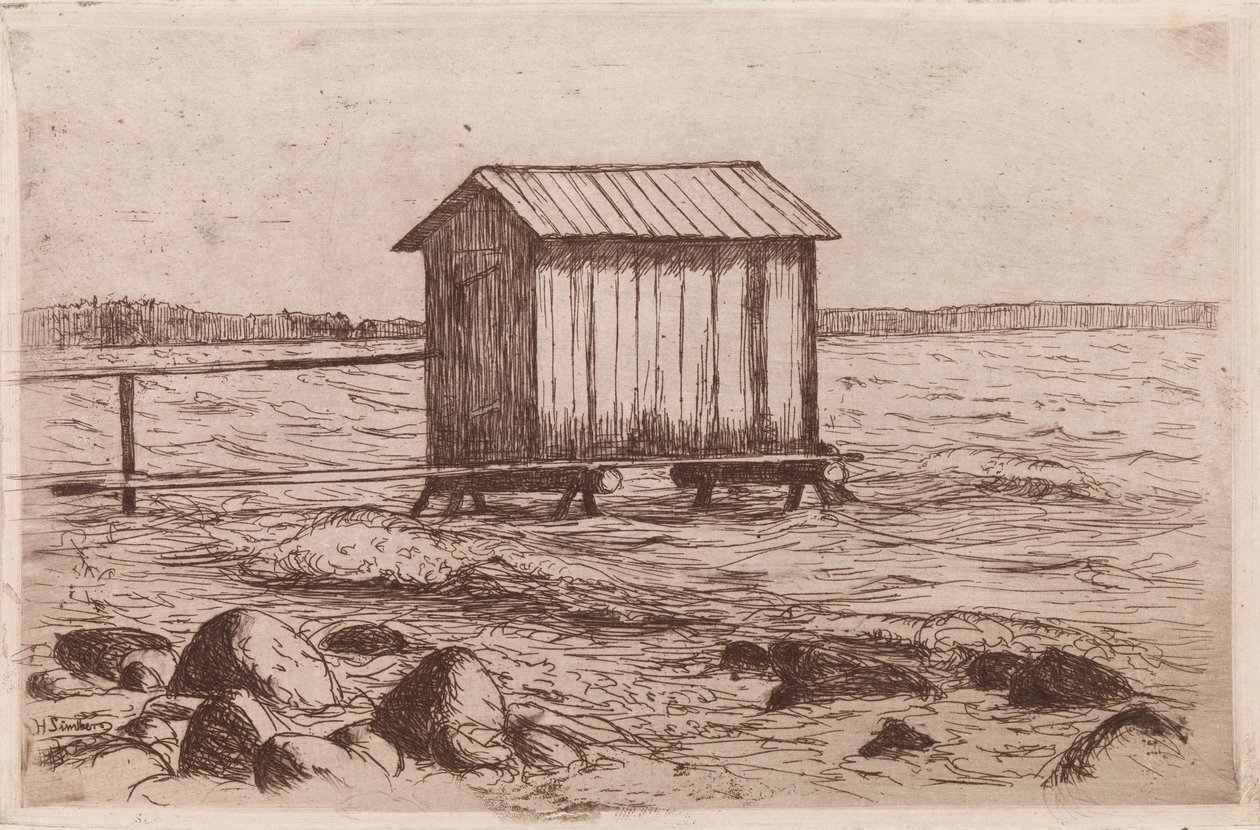 Bathing Cabin by Hugo Simberg