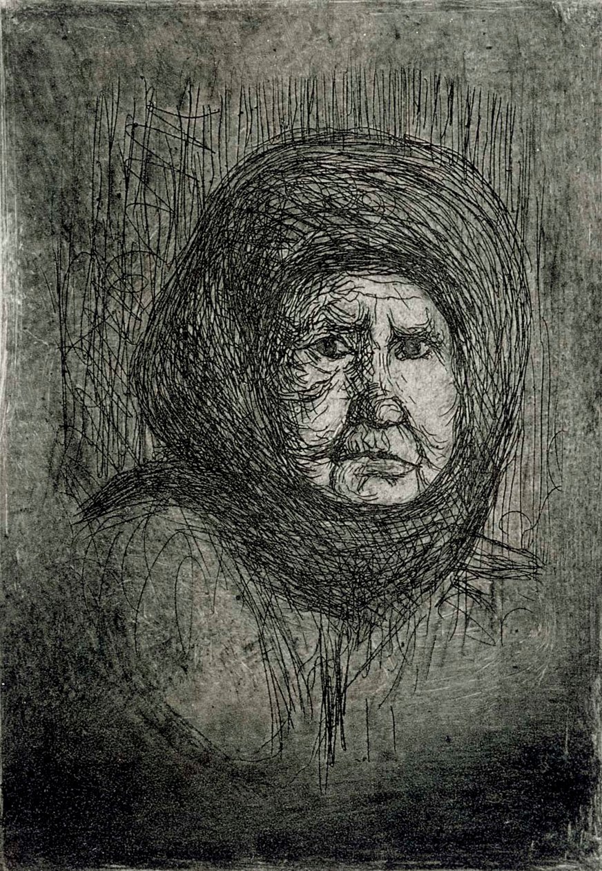 Broom Granny I by Hugo Simberg