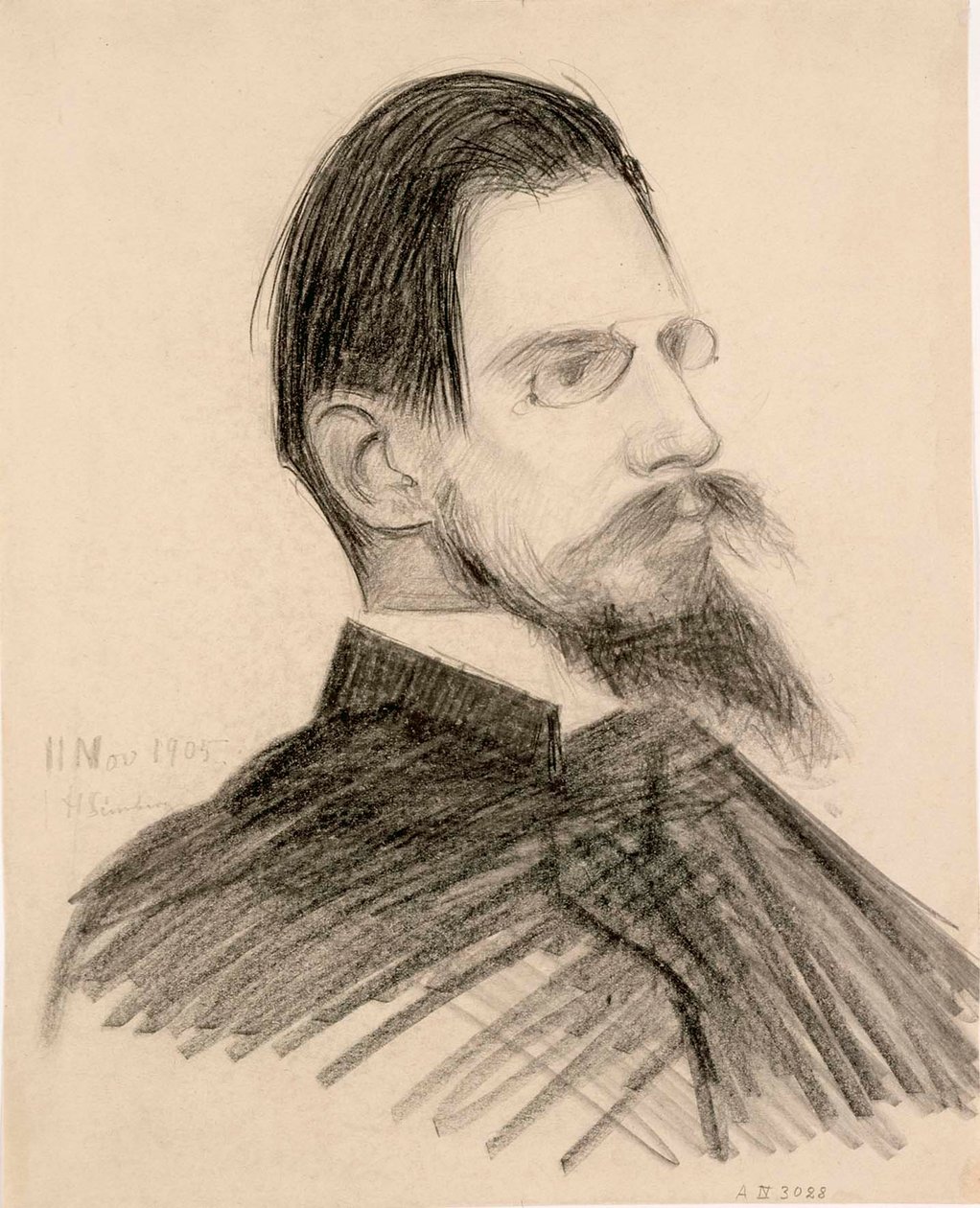 Portrait of Otto Donner by Hugo Simberg