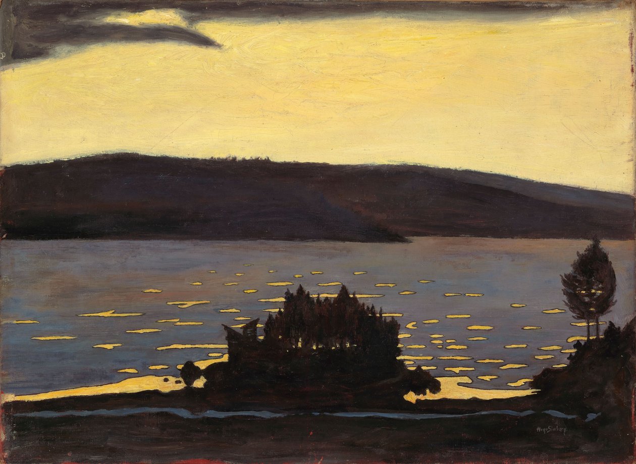 Spring Evening, Ice Break by Hugo Simberg