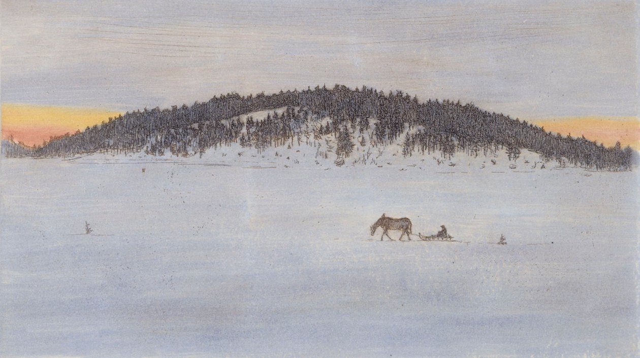 Winter Road I by Hugo Simberg