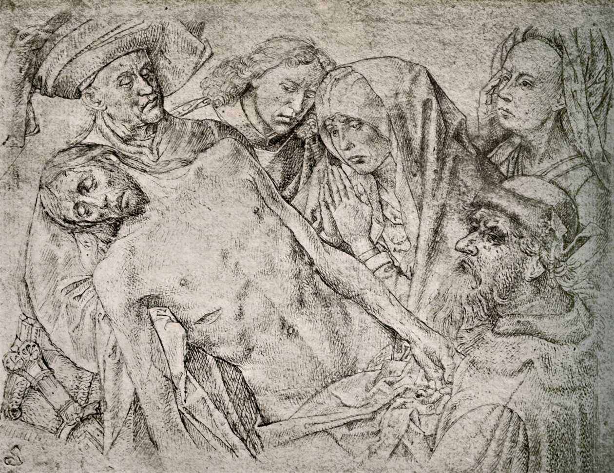 Drawing after the Deposition from the Cross by Hugo van der Goes