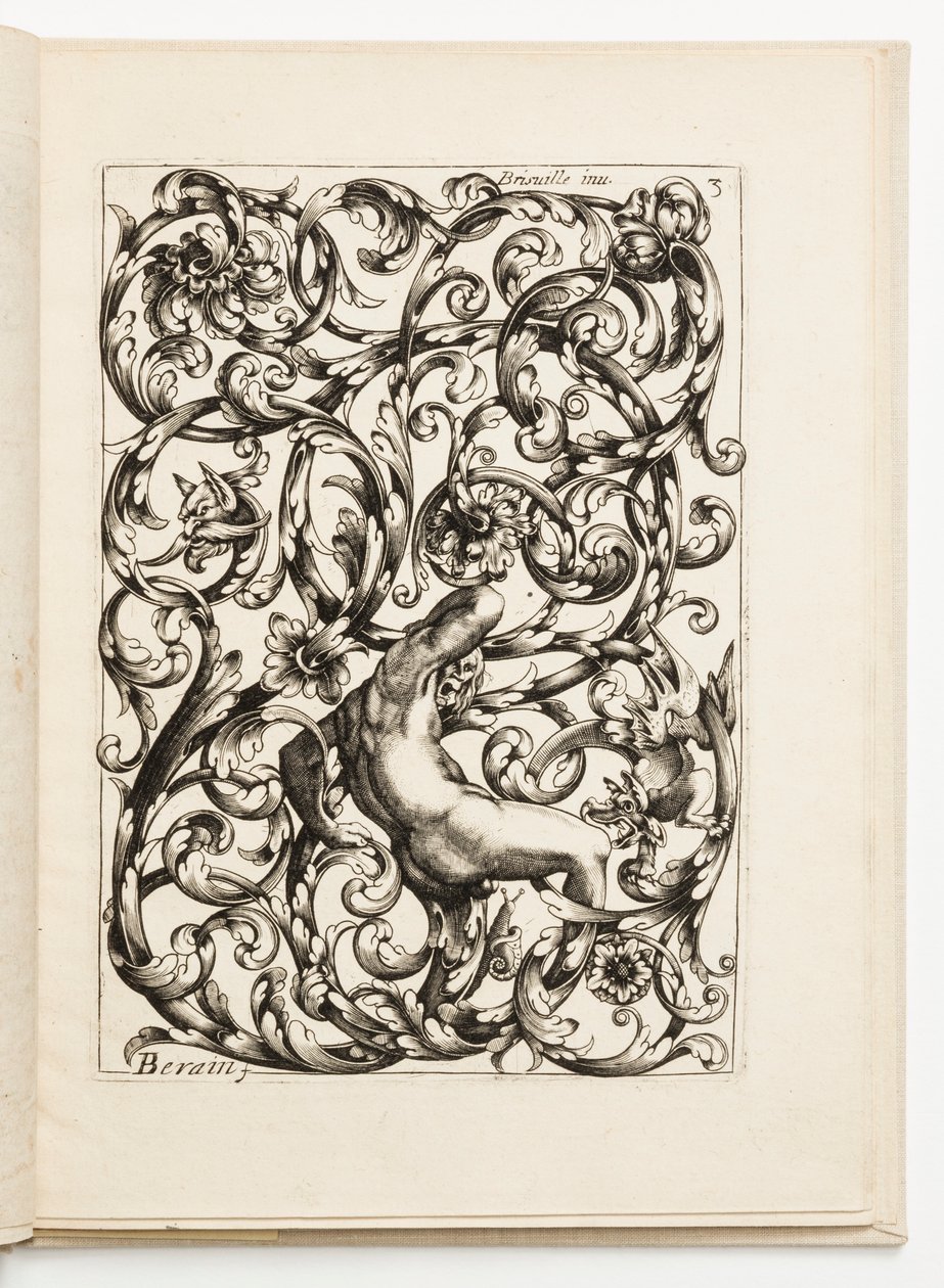 Plate 3, from Various Designs for Locksmiths by Hugues Brisville