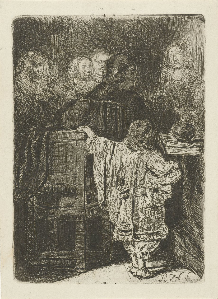 Company by a Chair and Table by Huib van Hove Bz