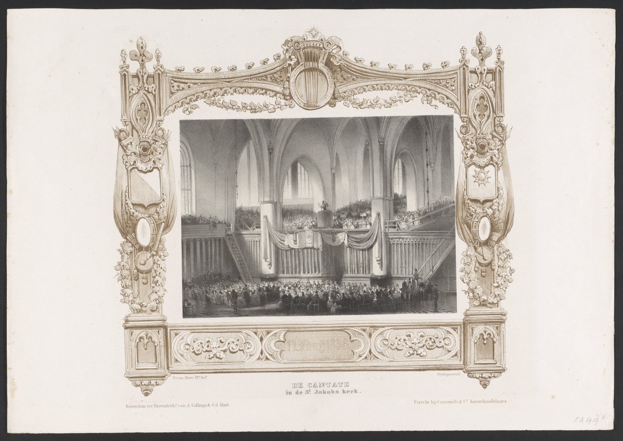 Procession with a Printing Press, 1836 by Huib van Hove Bz