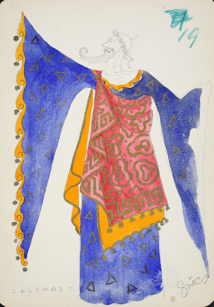 Calchas I, from 'Die Agyptische Helena' by Hungarian School