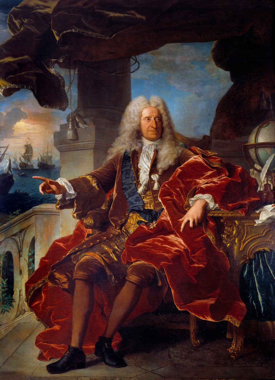 Portrait of the banker Samuel Bernard by Hyacinthe Francois Rigaud
