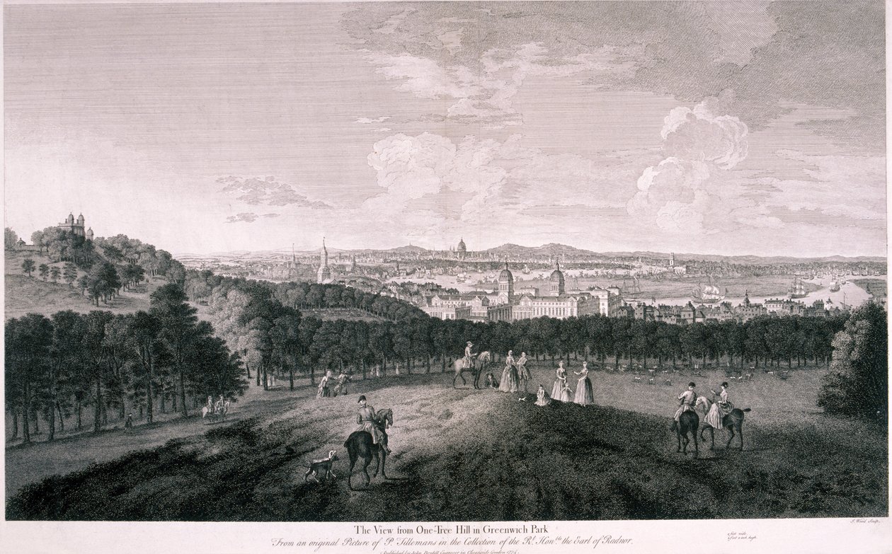 View from Greenwich Park, London by I Wood