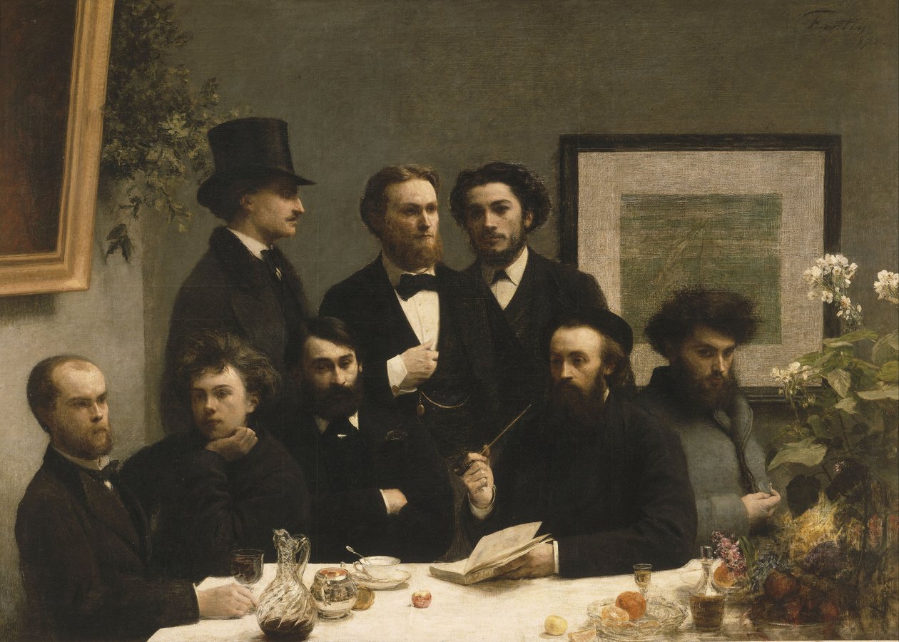 By the Table, 1872 by Ignace Henri Jean Fantin Latour