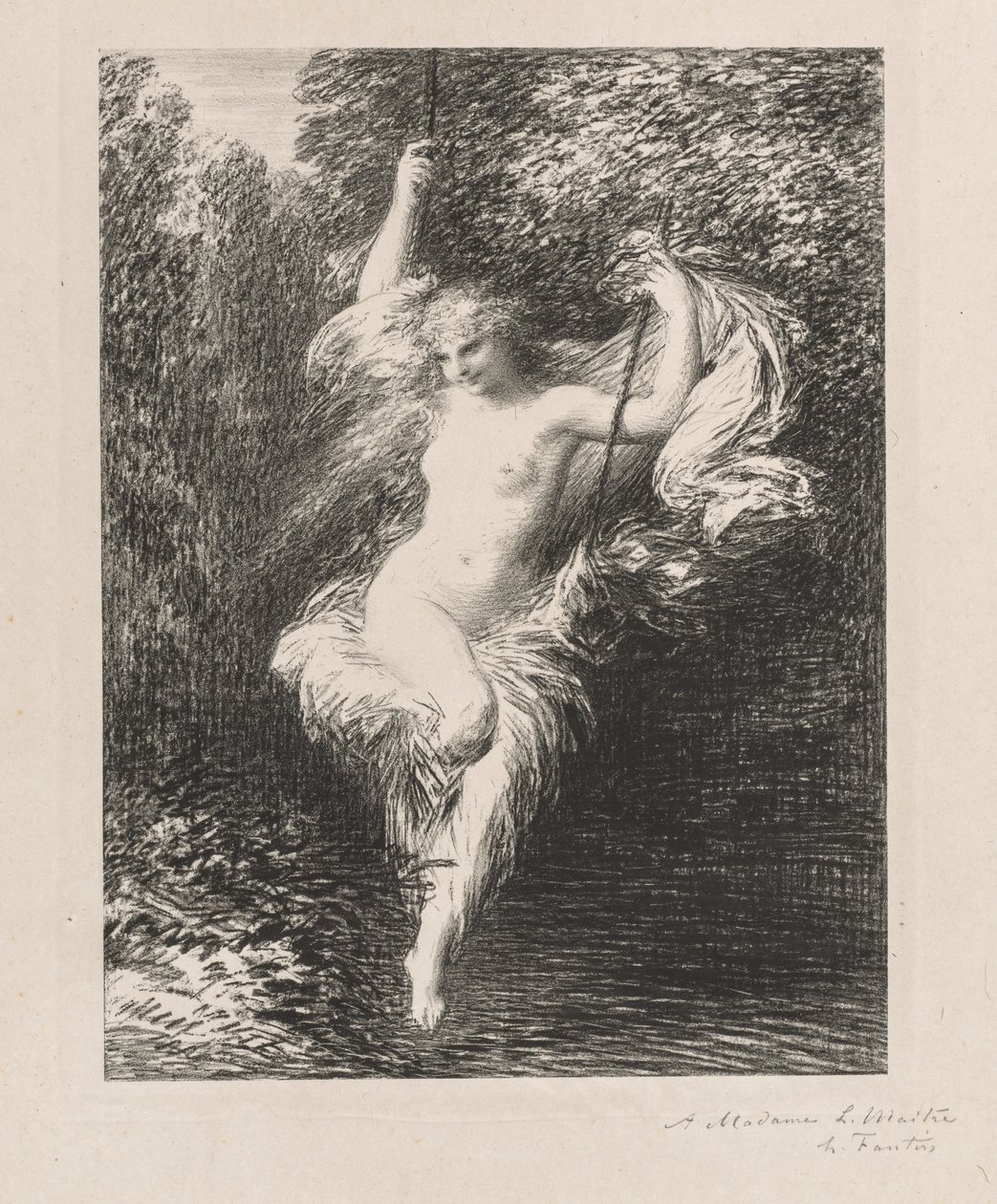 Sarah la Baigneuse by Ignace Henri Jean Fantin Latour