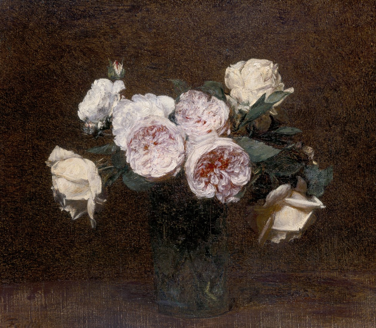 Still Life: pink, white and yellow Roses, 1894 by Ignace Henri Jean Fantin Latour