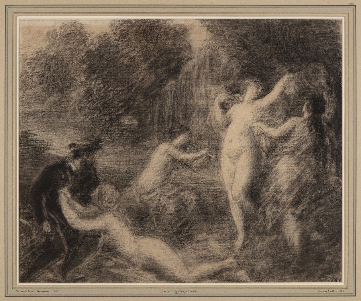 Tannhäuser in Venusberg by Ignace Henri Jean Fantin Latour