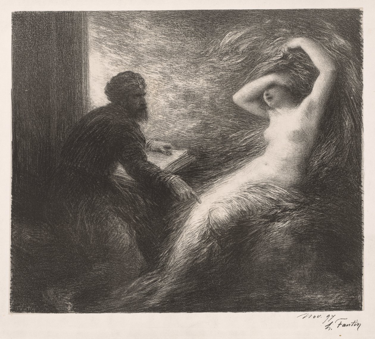 The Evocation of Kundry by Ignace Henri Jean Fantin Latour