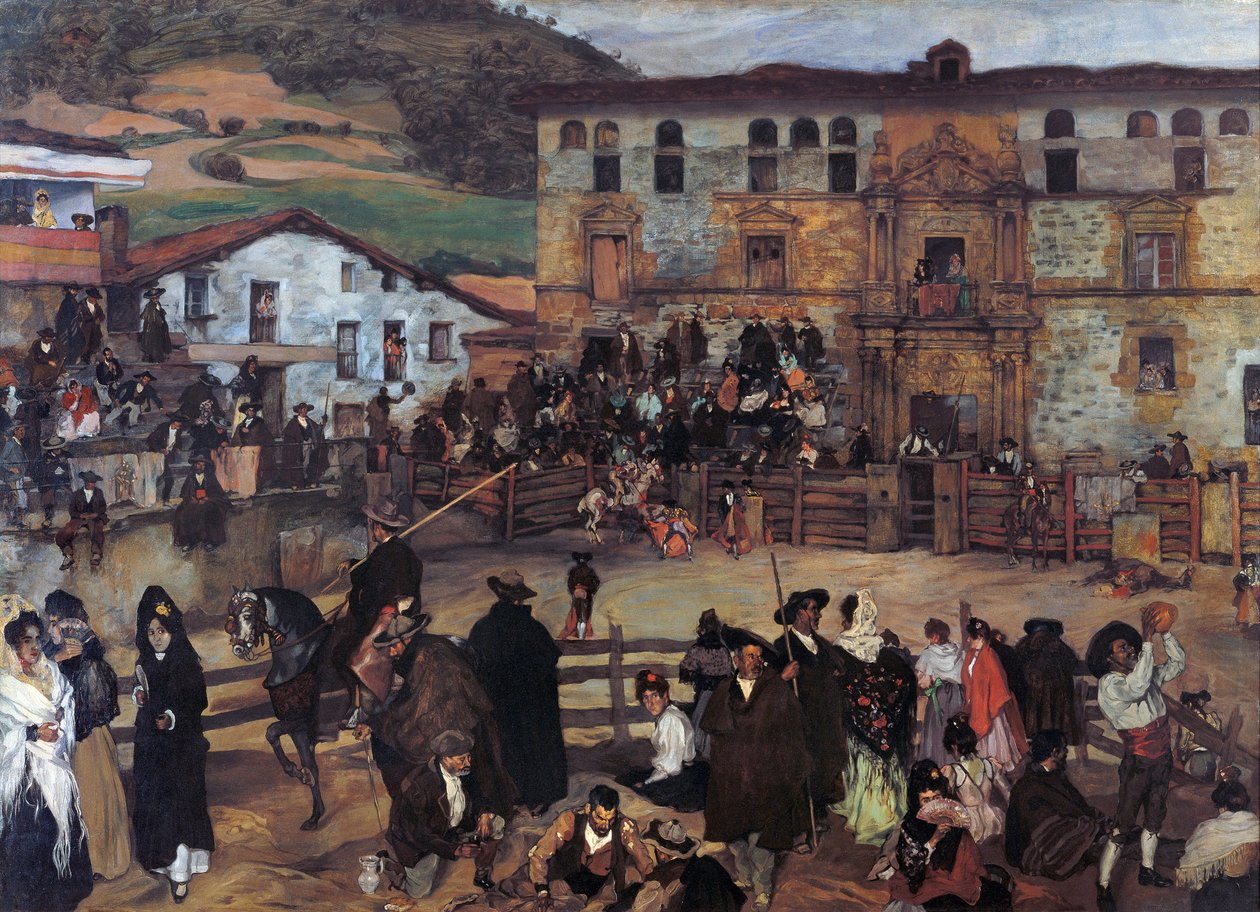 Bullfight in Eibar by Ignacio Zuloaga y Zabaleta
