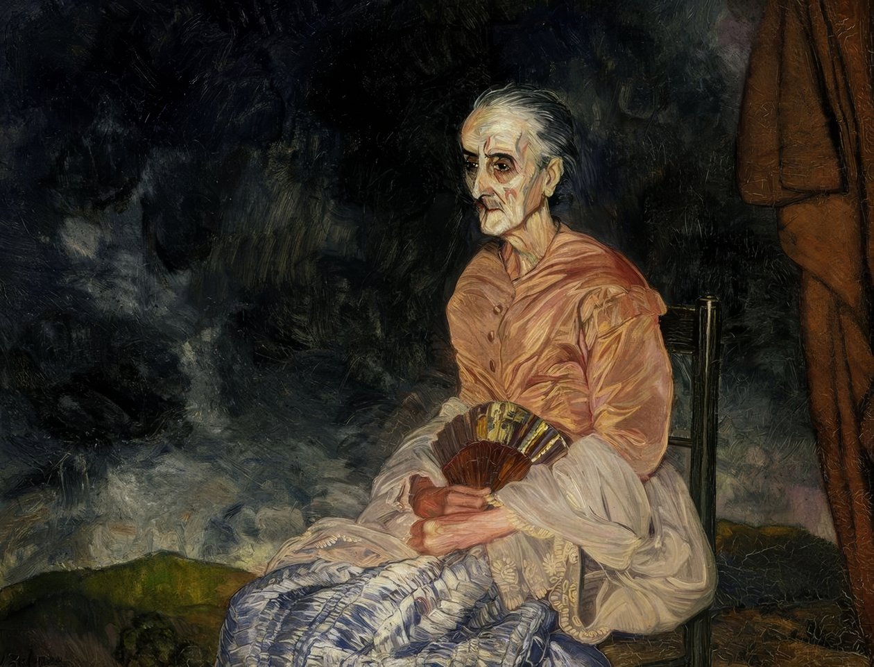 Doña Purita – 20th Century by Ignacio Zuloaga y Zabaleta