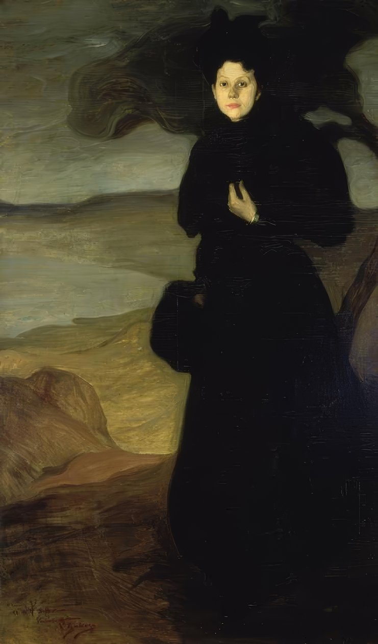 Portrait of Valentine Dethomas – 1894/95 by Ignacio Zuloaga y Zabaleta