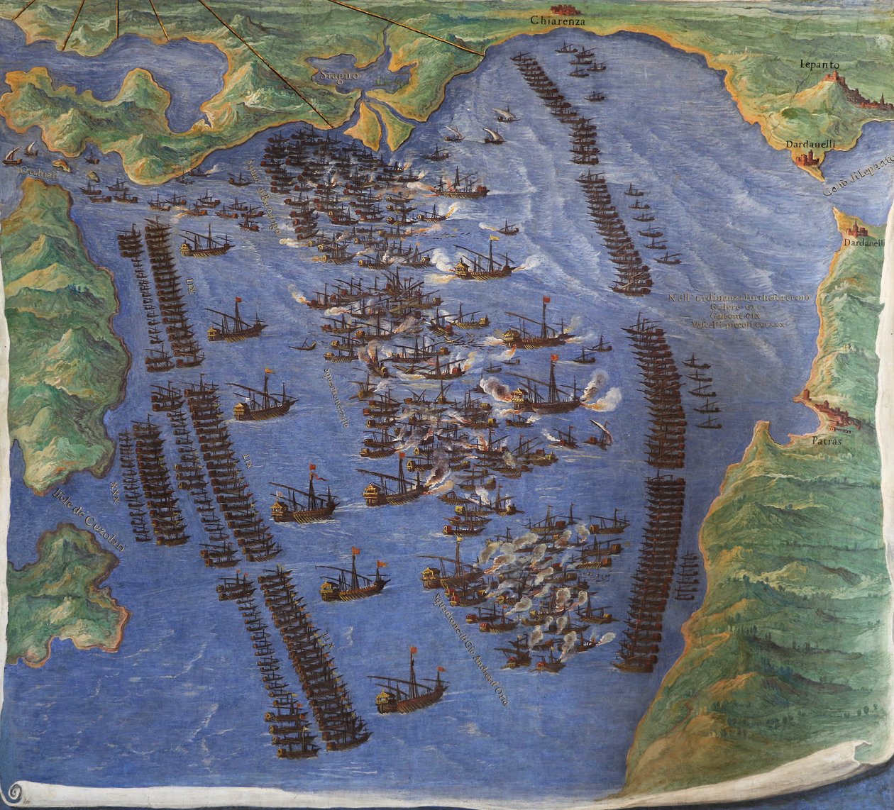 Battle of Lepanto, 1571 by Ignazio Danti