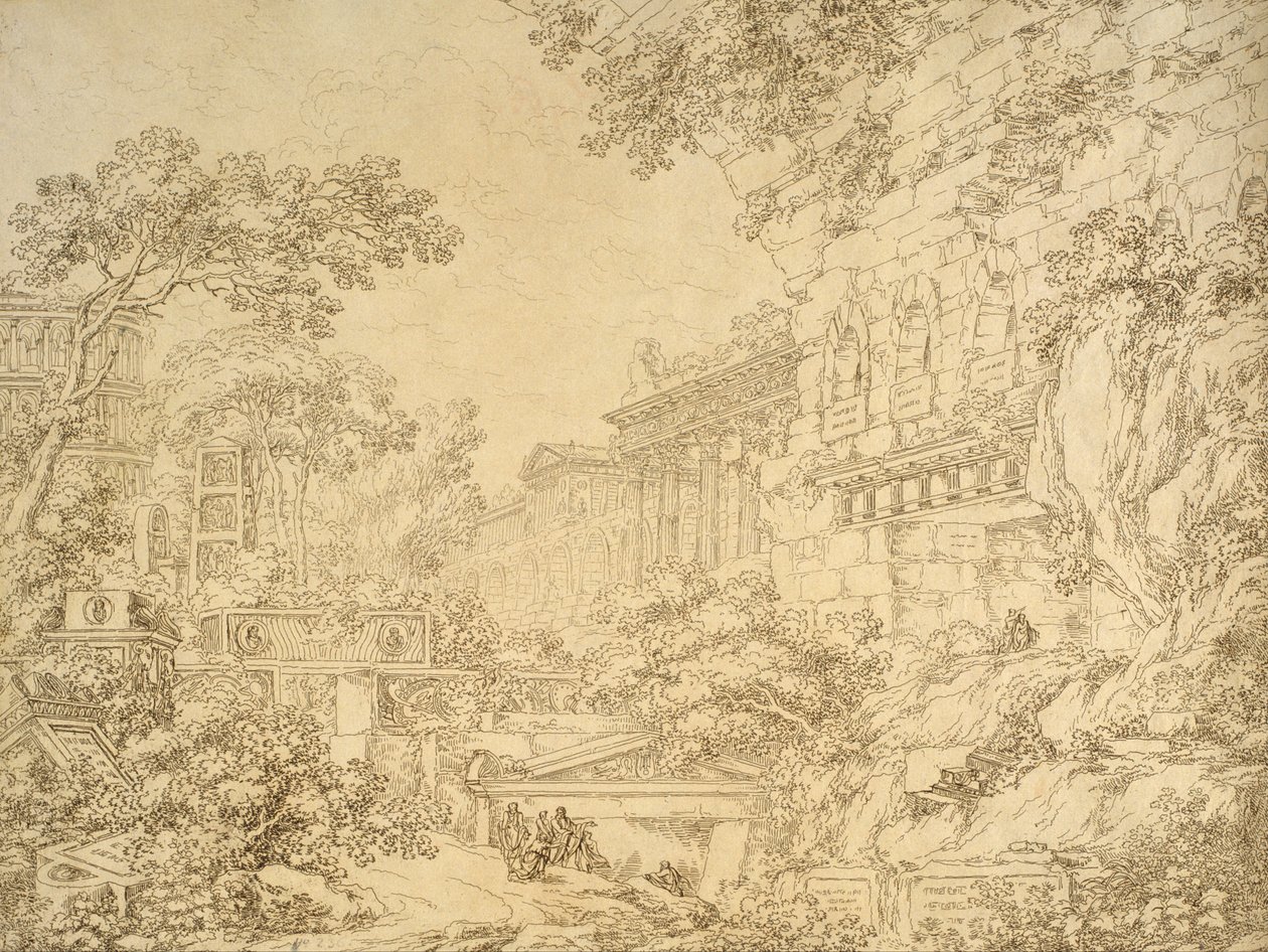 Landscape with Ruins by Ignazio Degotti
