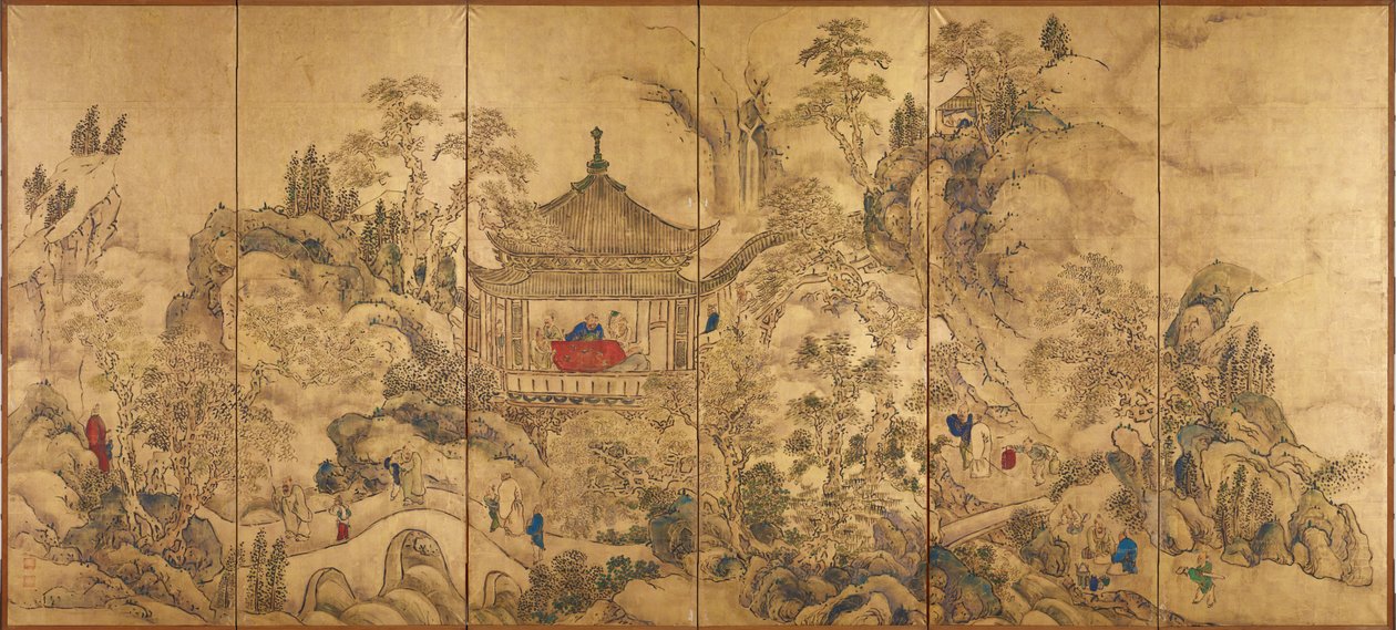 Roukaku Sansui Zu by Ike no Taiga