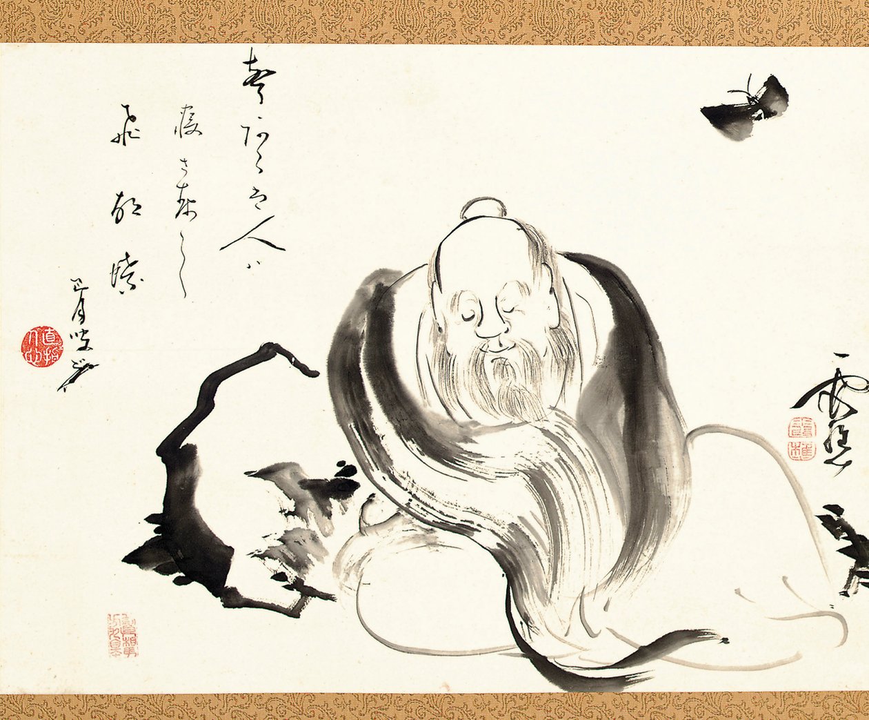 Zhuang Zi Dreaming of a Butterfly by Ike no Taiga