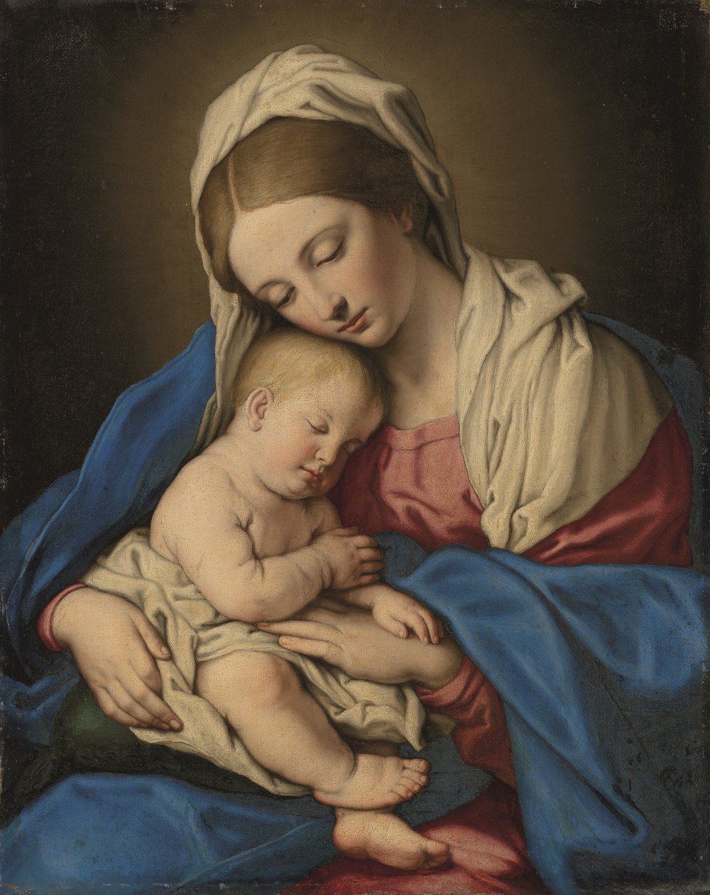 Madonna and Child by Il (1609-85) Sassoferrato