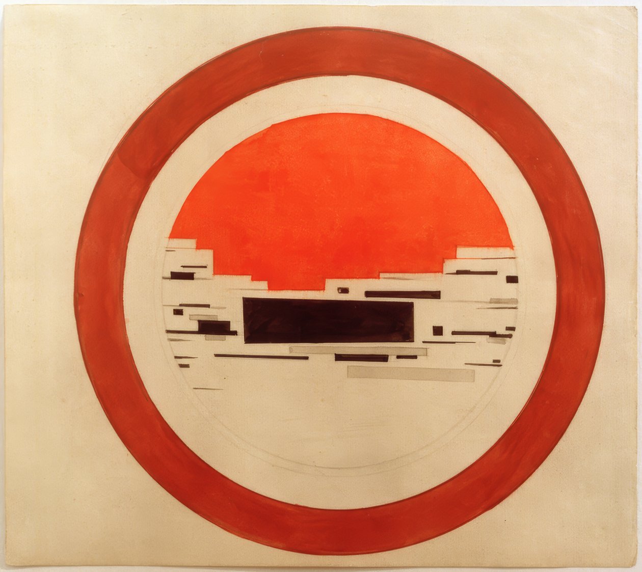 Design for a Suprematist Painting for Porcelain by Ilja Grigorjewitsch  Tschaschnik