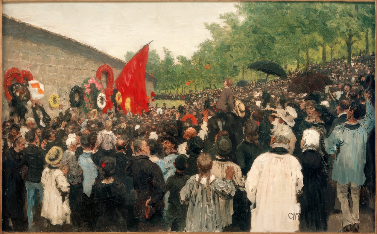 Annual Rally at the Wall of the Communards by Ilya Efimovich Repin
