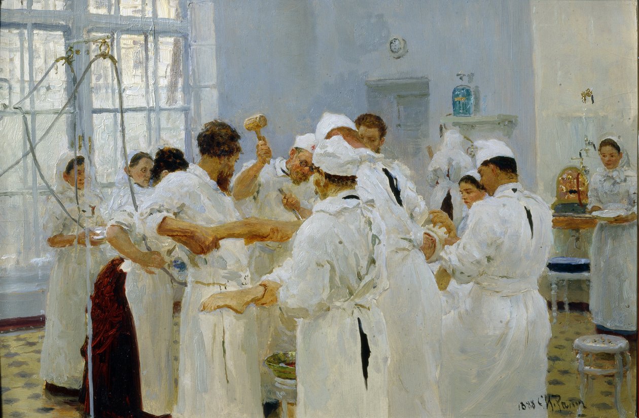 The Surgeon Pavlov in an Operating Room by Ilya Efimovich Repin
