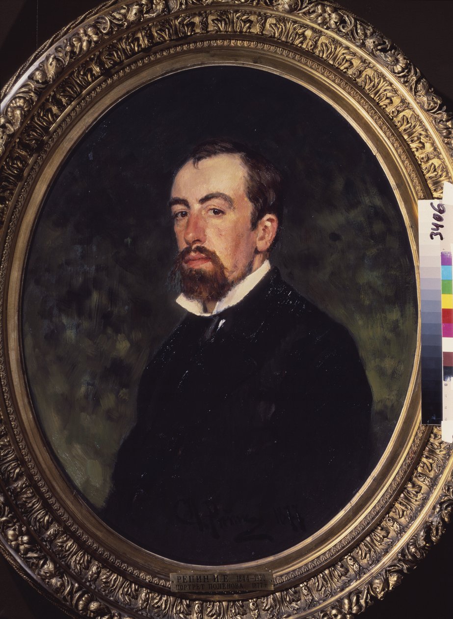 Portrait of the Artist Vassili Polenov by Ilya Efimovich Repin