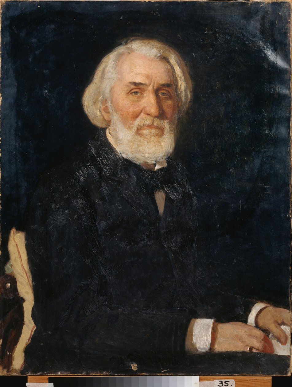 Portrait of the Writer Ivan Turgenev by Ilya Efimovich Repin