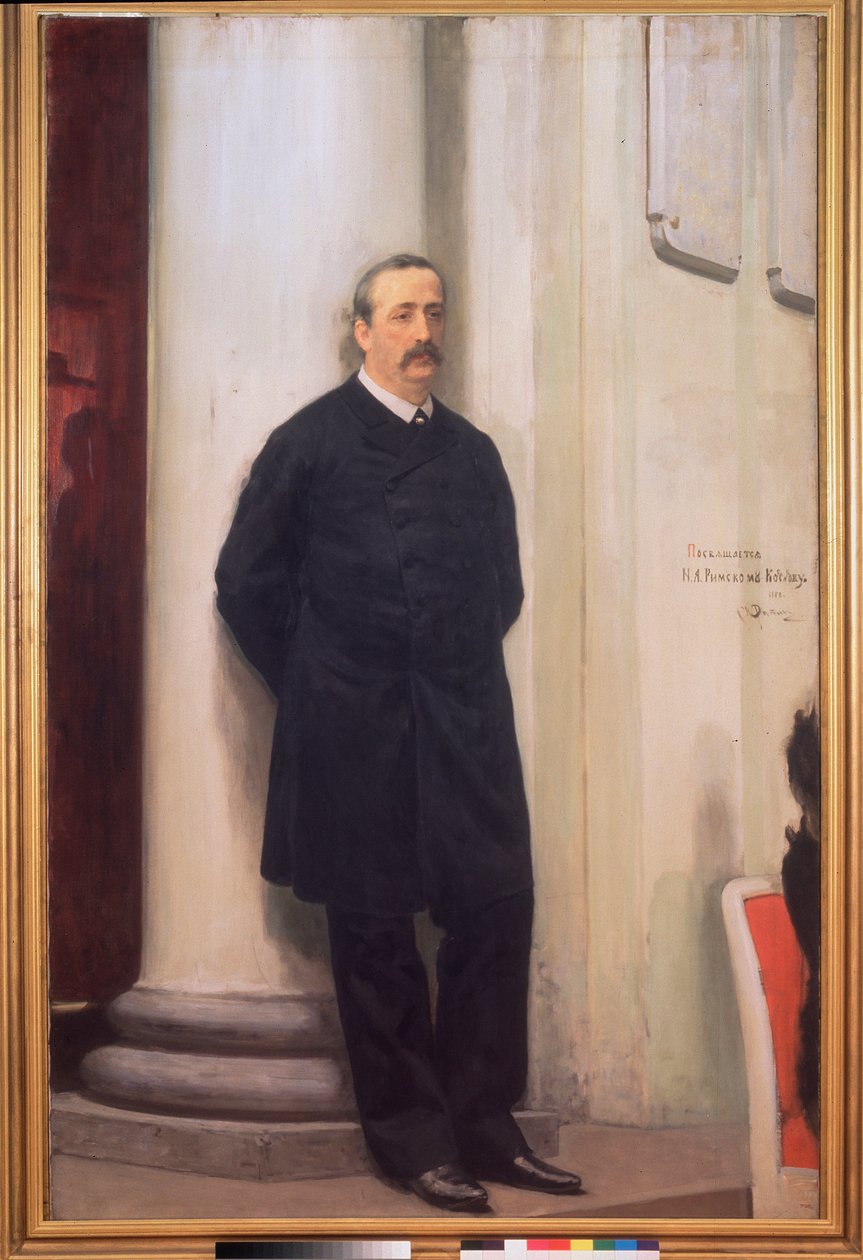 Portrait of Composer and Chemist Alexandre Borodine (1833-1887) by Ilya Efimovich Repin