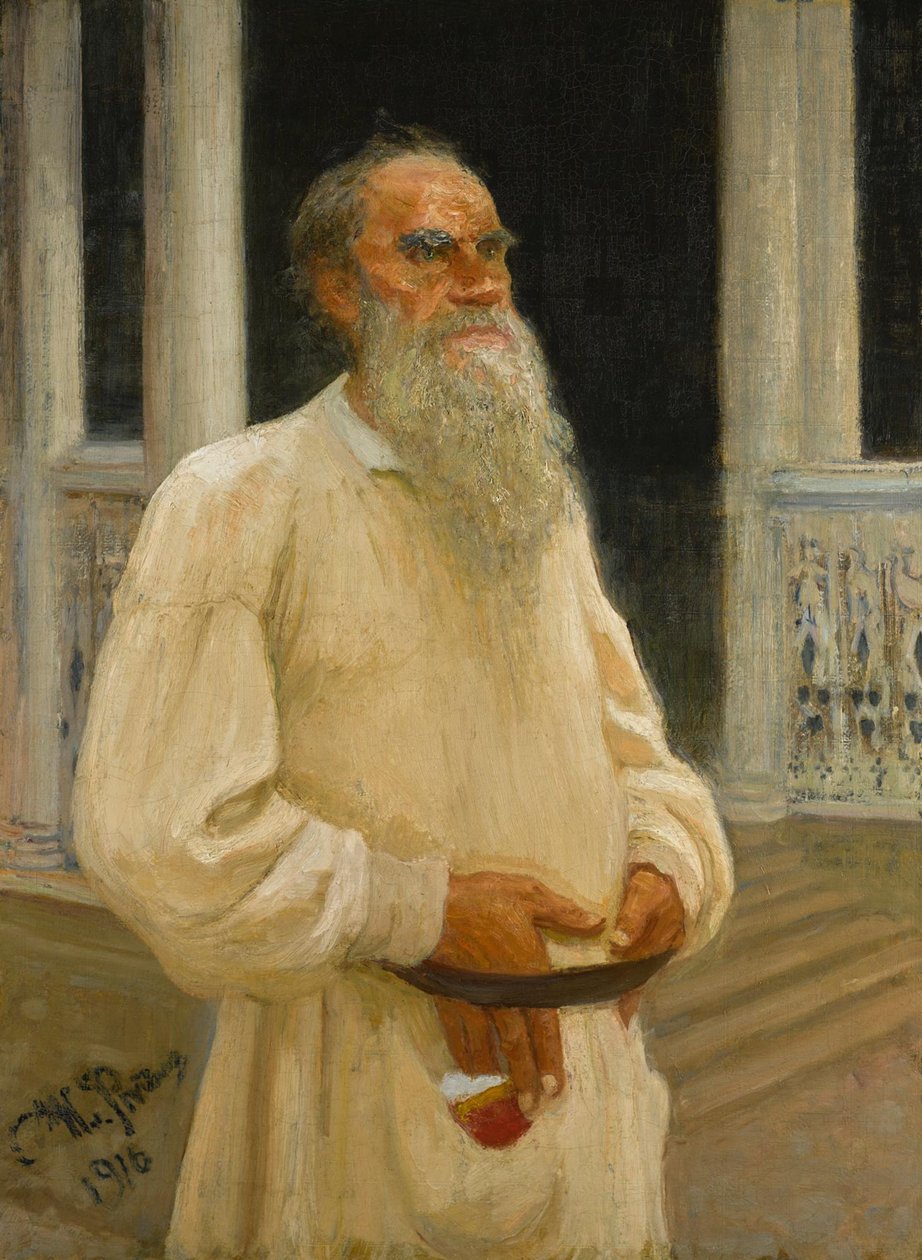 Portrait of Count Lev Nikolayevich Tolstoy, 1916 by Ilya Efimovich Repin