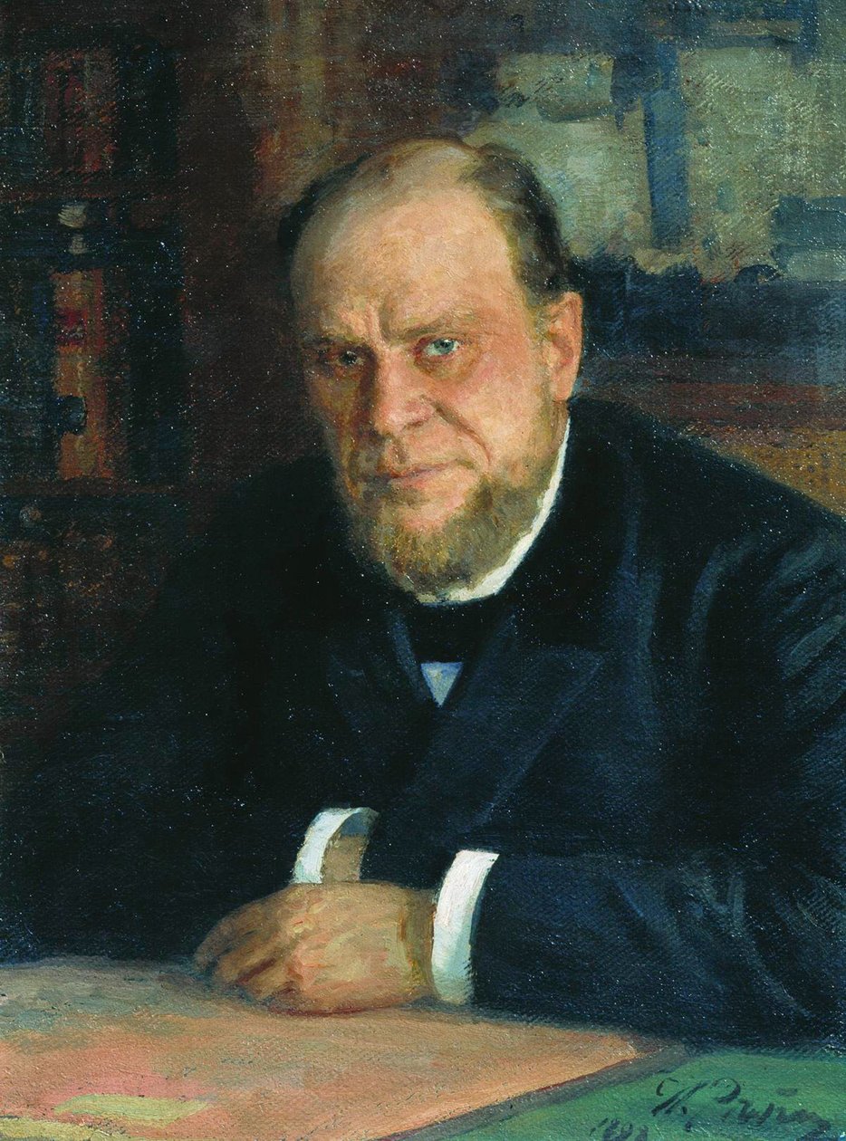 Portrait of the Lawyer and Author Anatoli Fyodorovich Koni by Ilya Efimovich Repin