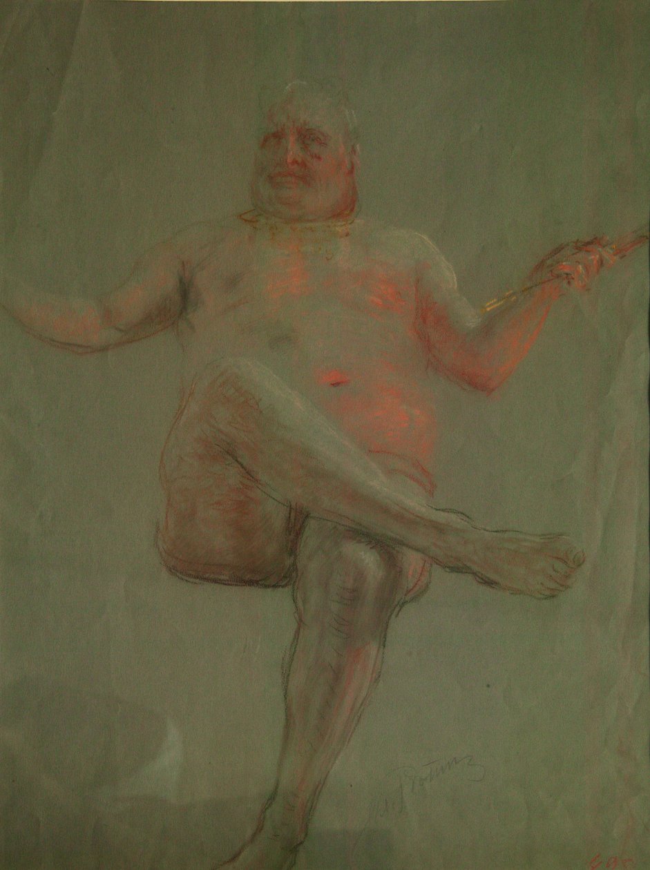 Study for Get Thee Hence, Satan! by Ilya Efimovich Repin